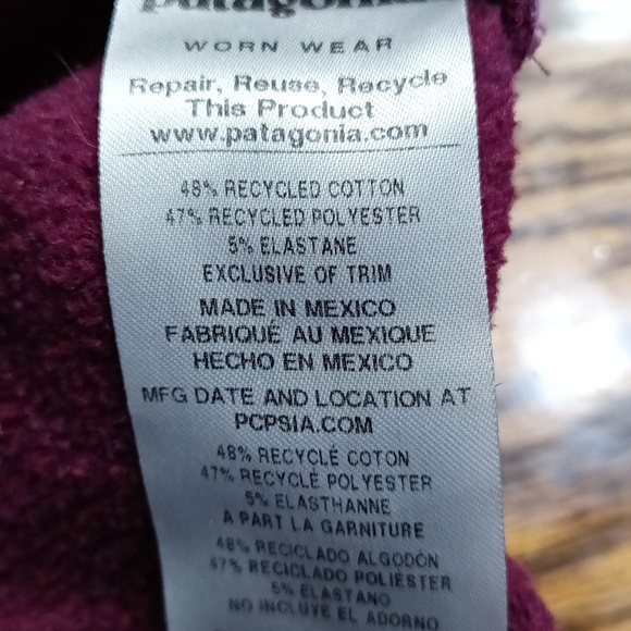 Patagonia Uprisal Maroon Hoodie Size Small - Picture 7 of 7